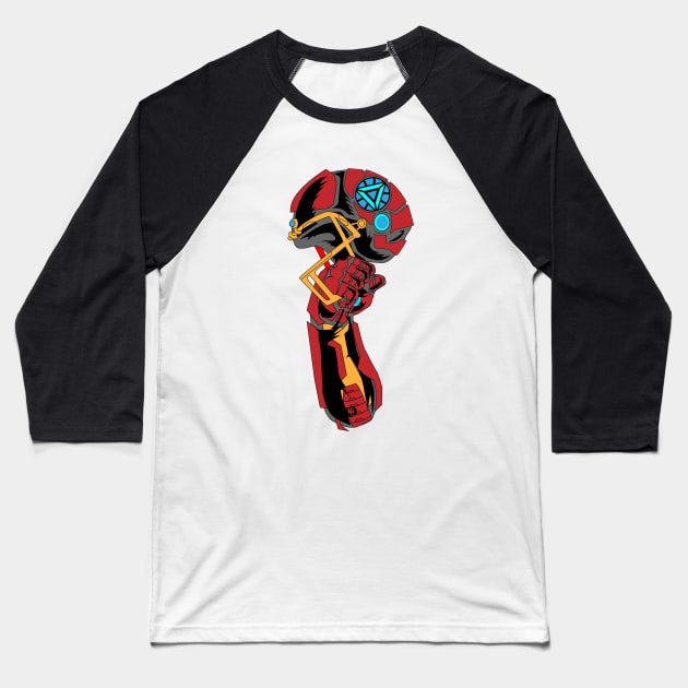 Iron Helm Baseball T-Shirt by kodyart101